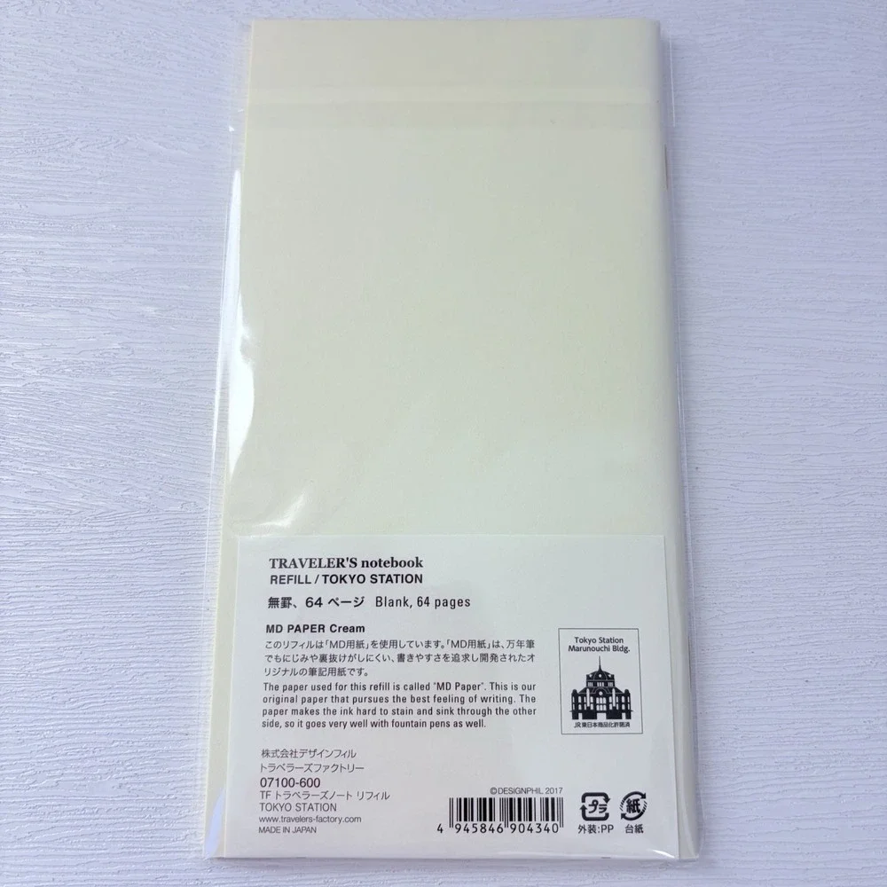 Traveler's Notebook Tokyo Station Limited Train Trip Refill Reg JAPAN